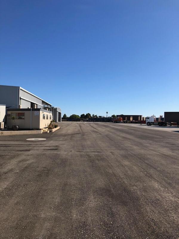 This is a photo of a hardstand driveway which is in the process of being installed by Deception Bay Surfacing Solutions